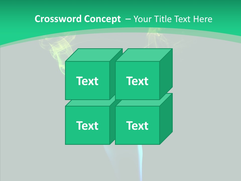 Smoke Shape Flowing PowerPoint Template