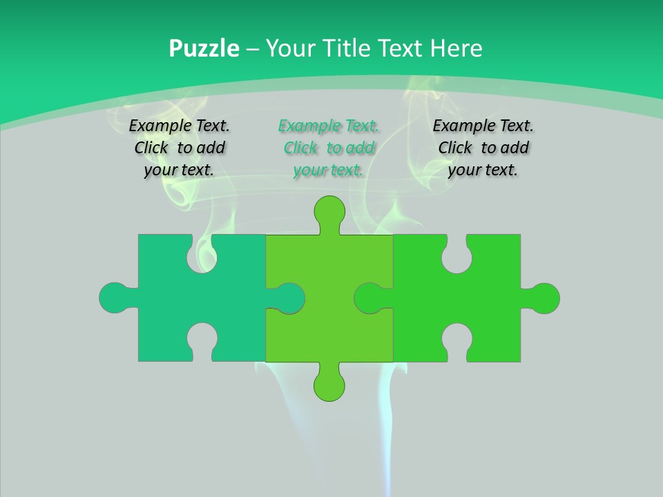 Smoke Shape Flowing PowerPoint Template