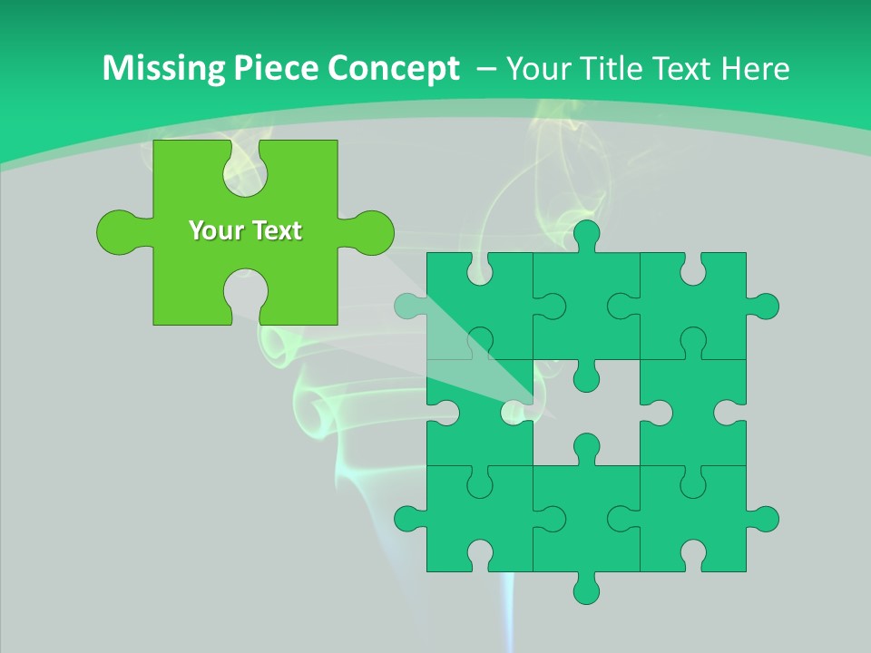 Smoke Shape Flowing PowerPoint Template