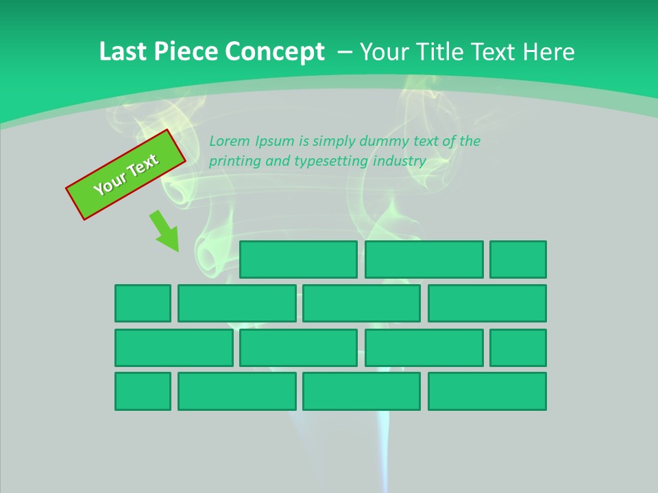 Smoke Shape Flowing PowerPoint Template