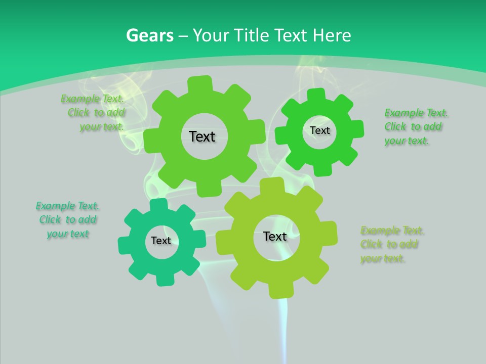 Smoke Shape Flowing PowerPoint Template