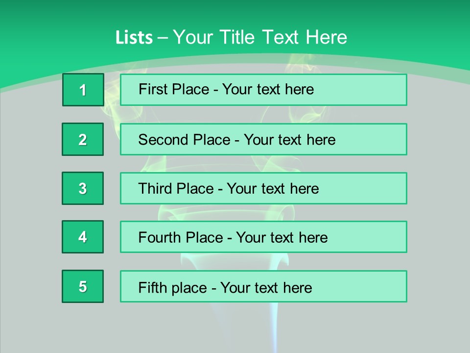 Smoke Shape Flowing PowerPoint Template