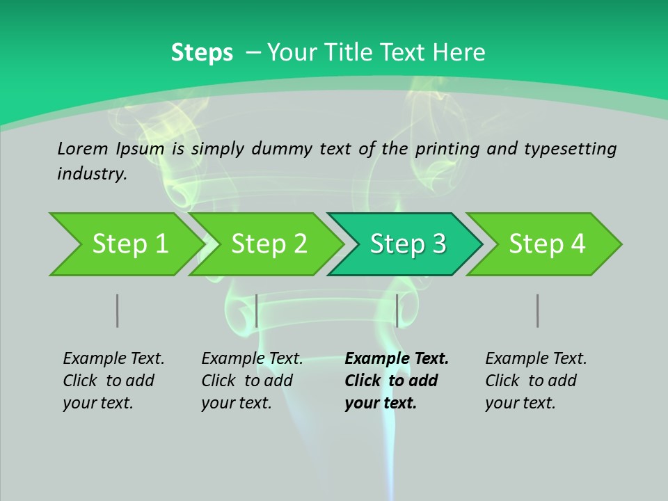 Smoke Shape Flowing PowerPoint Template