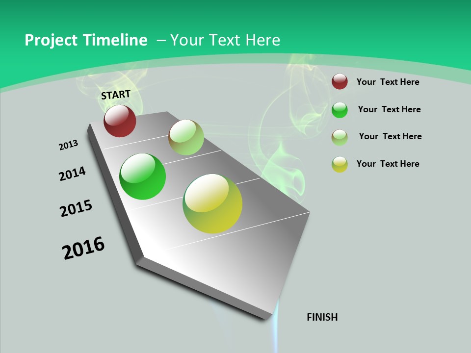 Smoke Shape Flowing PowerPoint Template