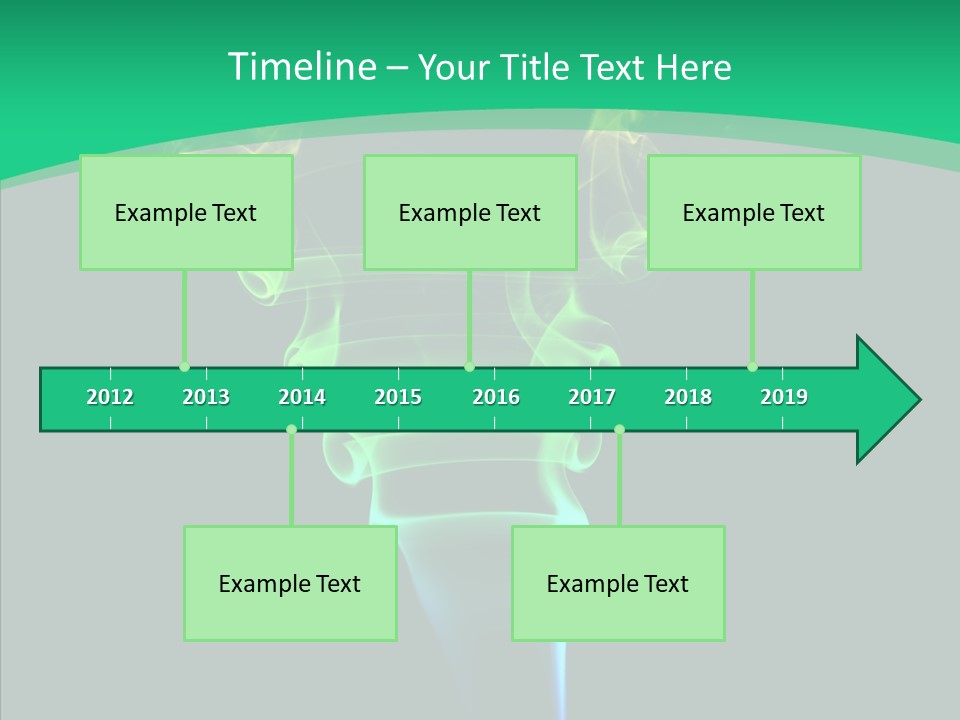 Smoke Shape Flowing PowerPoint Template