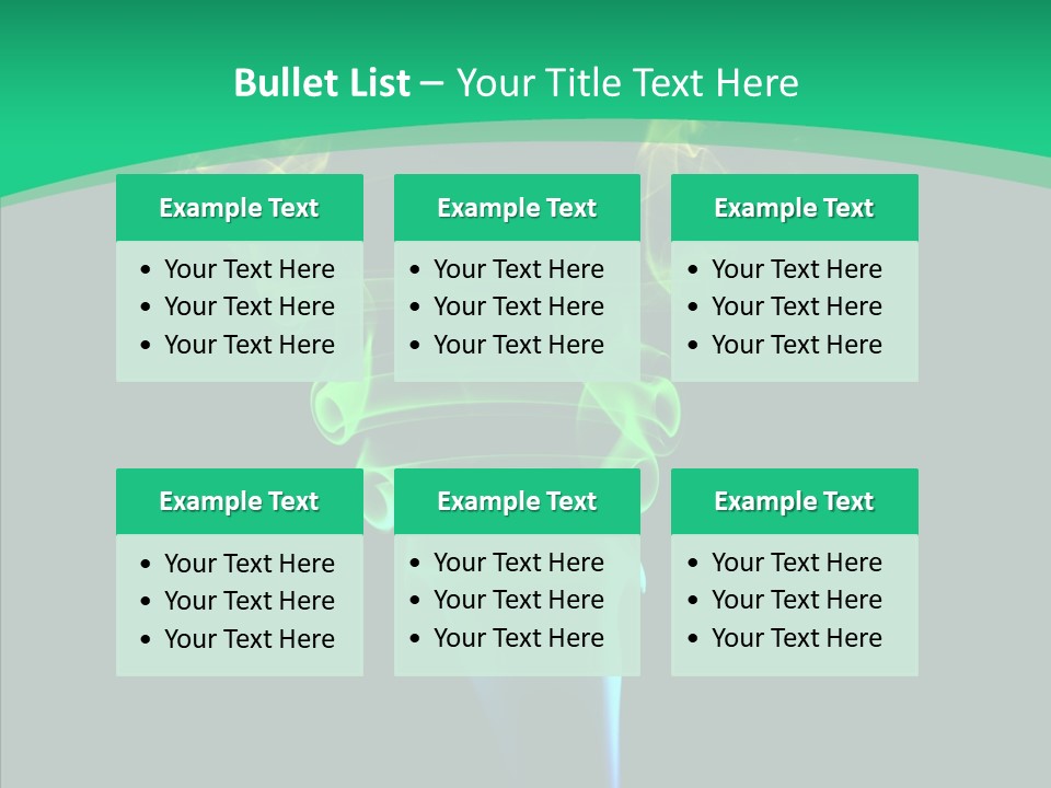Smoke Shape Flowing PowerPoint Template