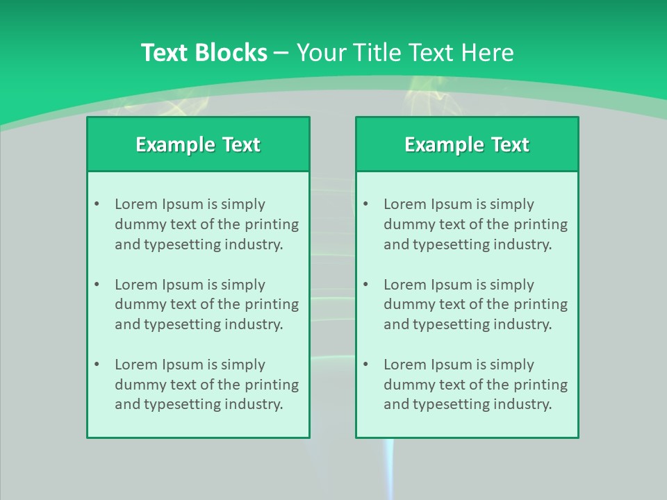 Smoke Shape Flowing PowerPoint Template