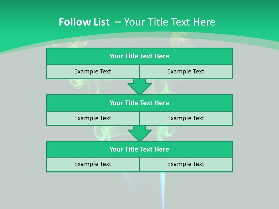 Smoke Shape Flowing PowerPoint Template