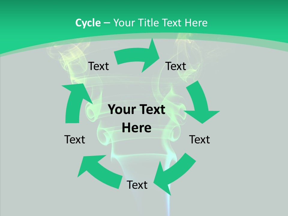 Smoke Shape Flowing PowerPoint Template