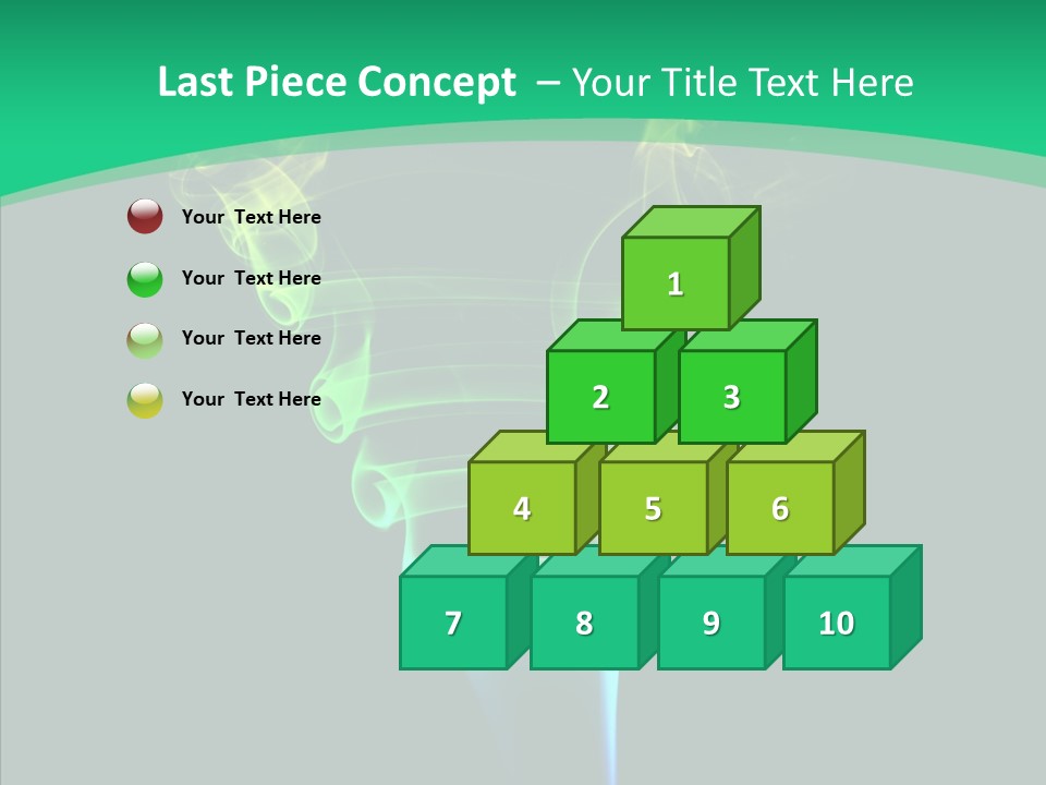 Smoke Shape Flowing PowerPoint Template