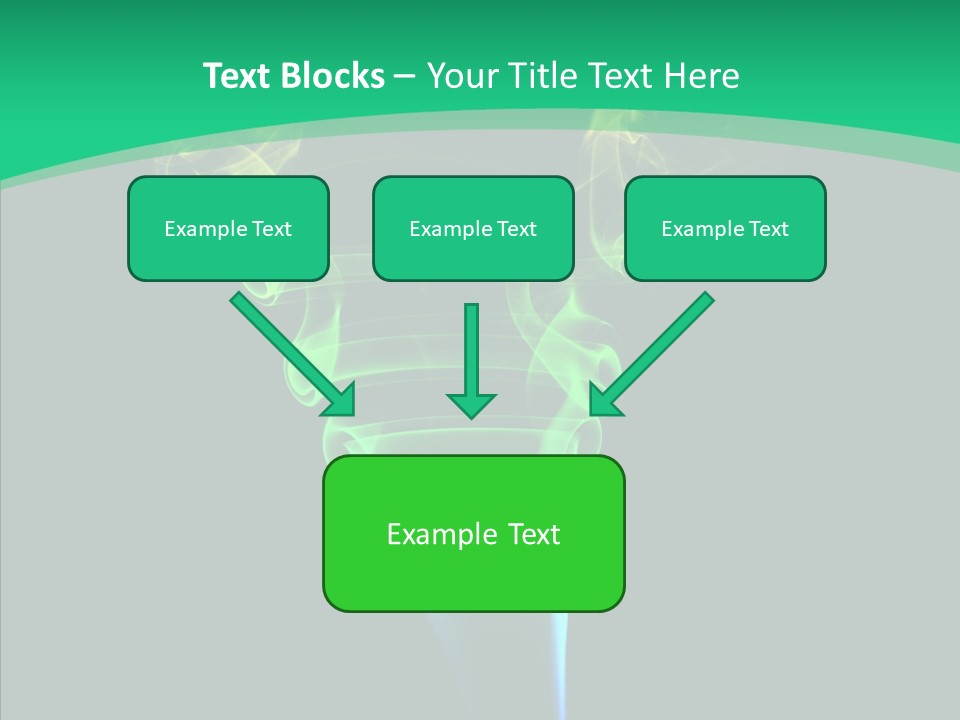 Smoke Shape Flowing PowerPoint Template
