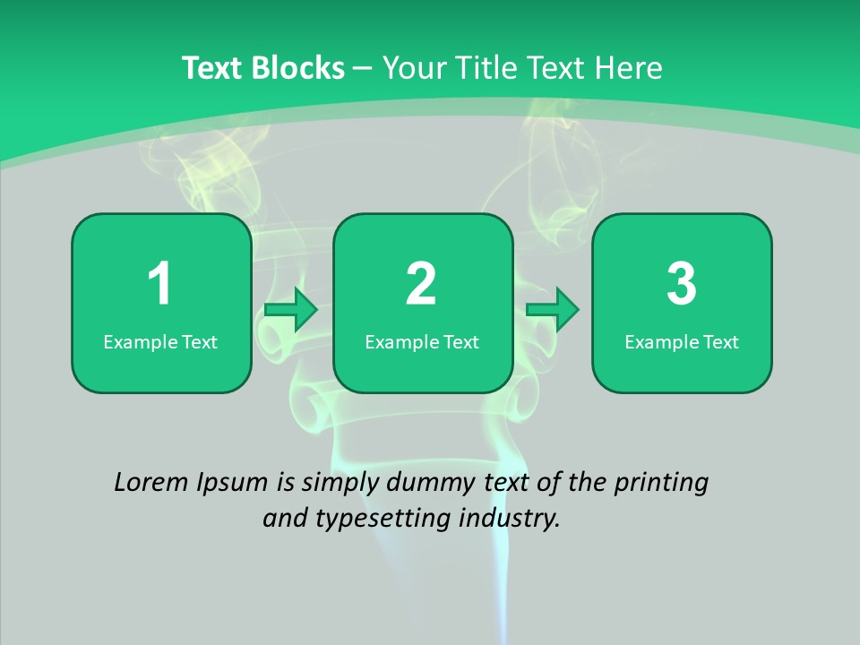 Smoke Shape Flowing PowerPoint Template