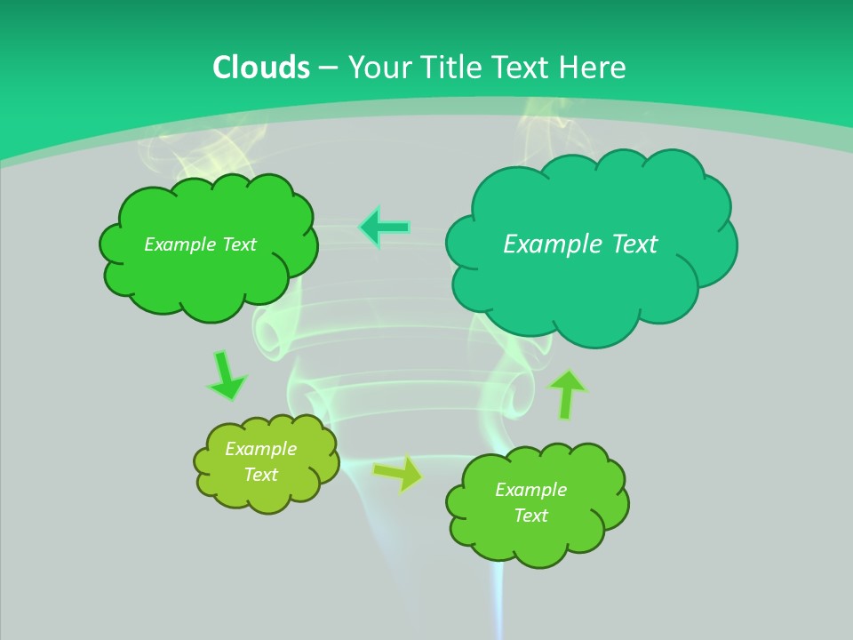 Smoke Shape Flowing PowerPoint Template