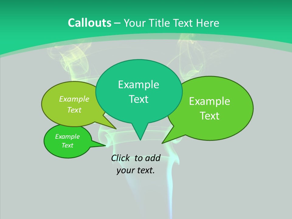 Smoke Shape Flowing PowerPoint Template