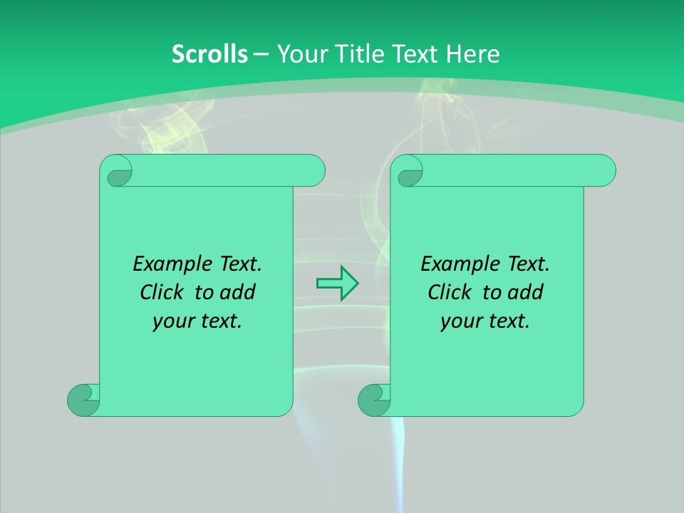 Smoke Shape Flowing PowerPoint Template