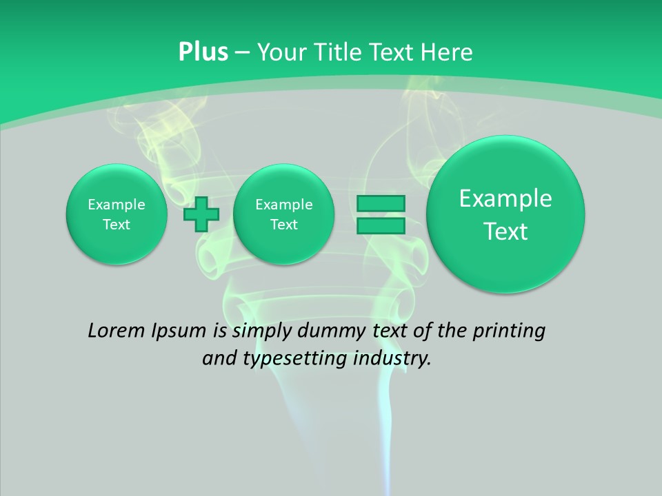 Smoke Shape Flowing PowerPoint Template