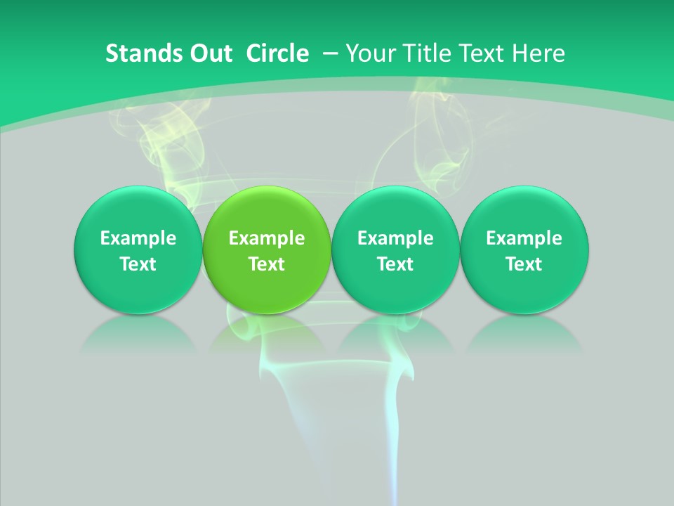 Smoke Shape Flowing PowerPoint Template