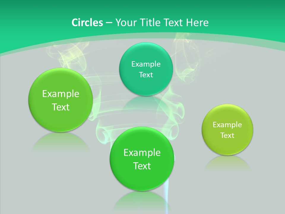 Smoke Shape Flowing PowerPoint Template