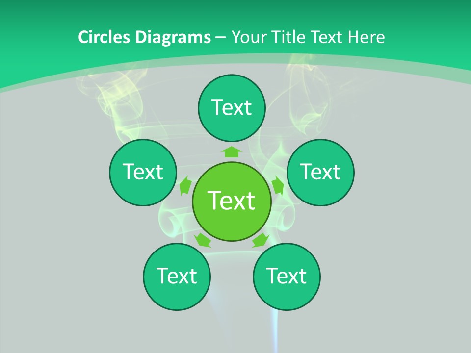 Smoke Shape Flowing PowerPoint Template