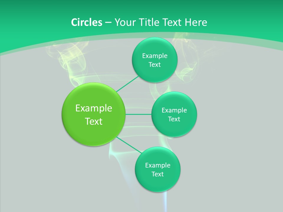 Smoke Shape Flowing PowerPoint Template