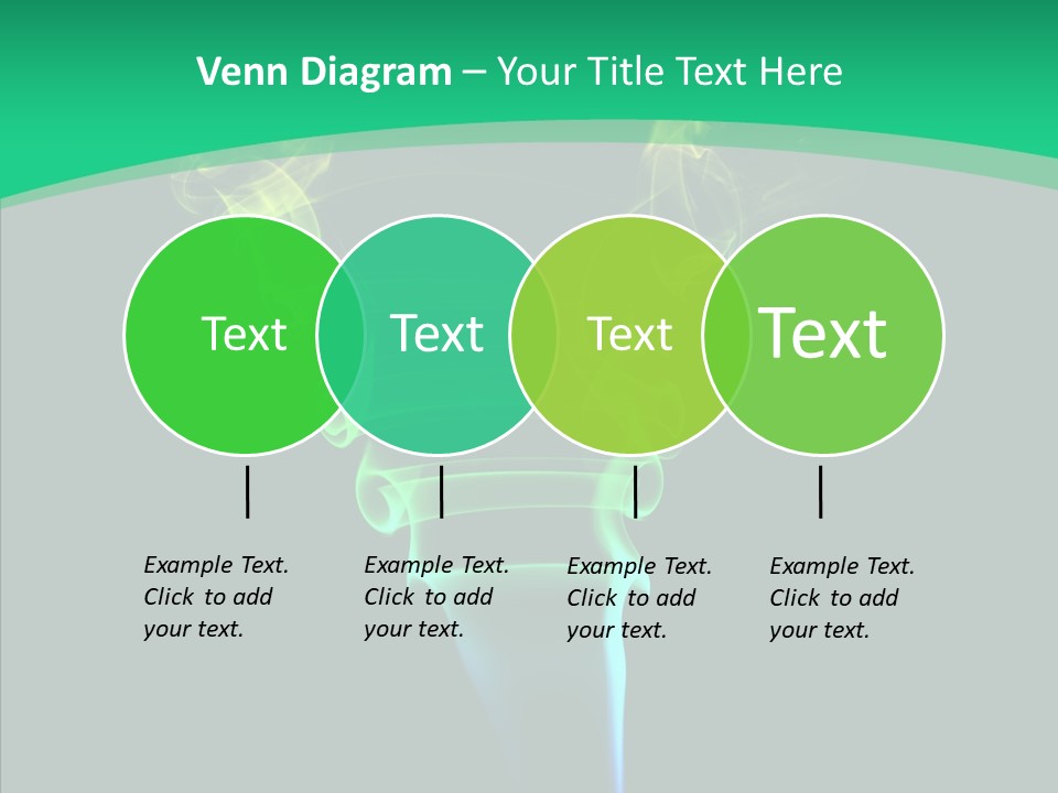 Smoke Shape Flowing PowerPoint Template