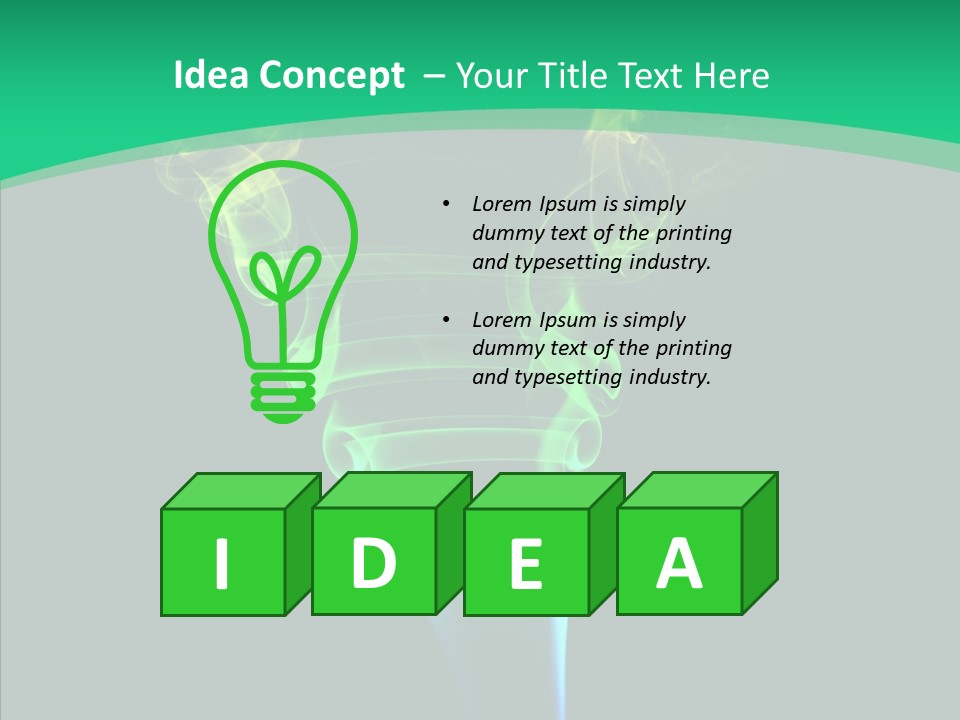Smoke Shape Flowing PowerPoint Template