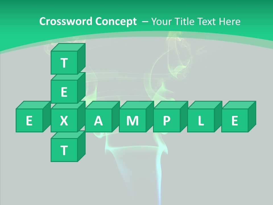 Smoke Shape Flowing PowerPoint Template