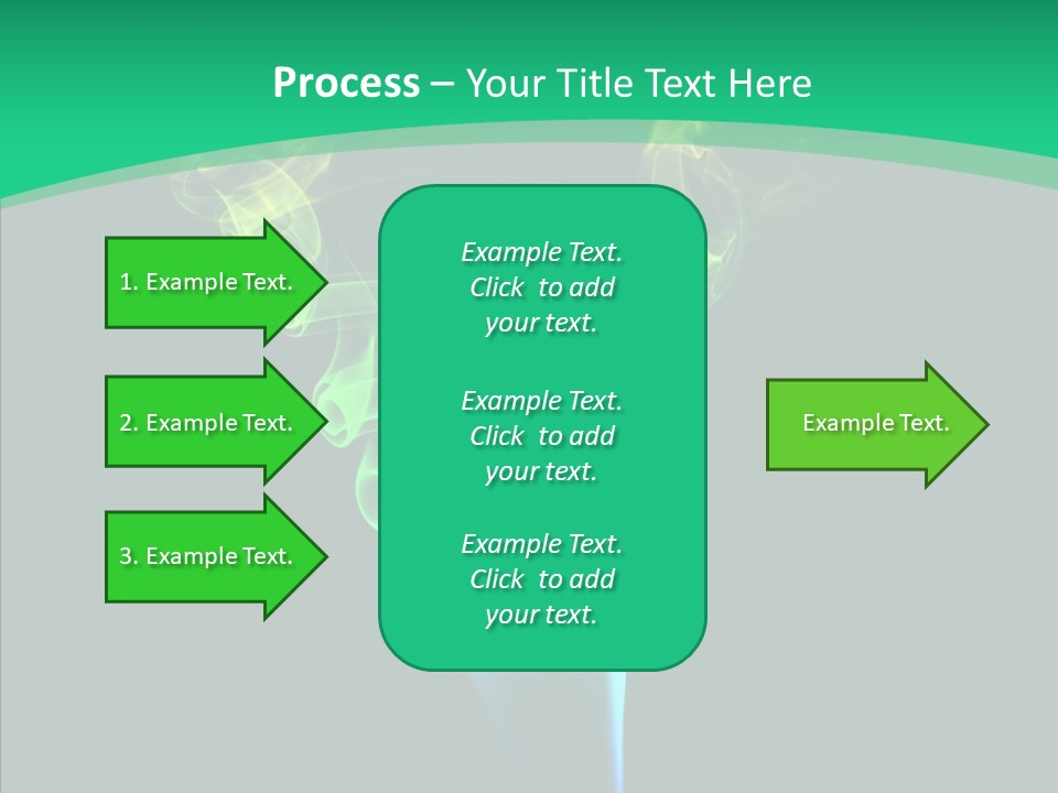 Smoke Shape Flowing PowerPoint Template