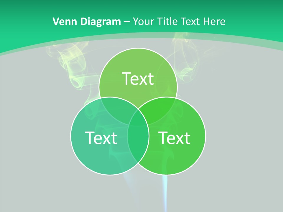 Smoke Shape Flowing PowerPoint Template
