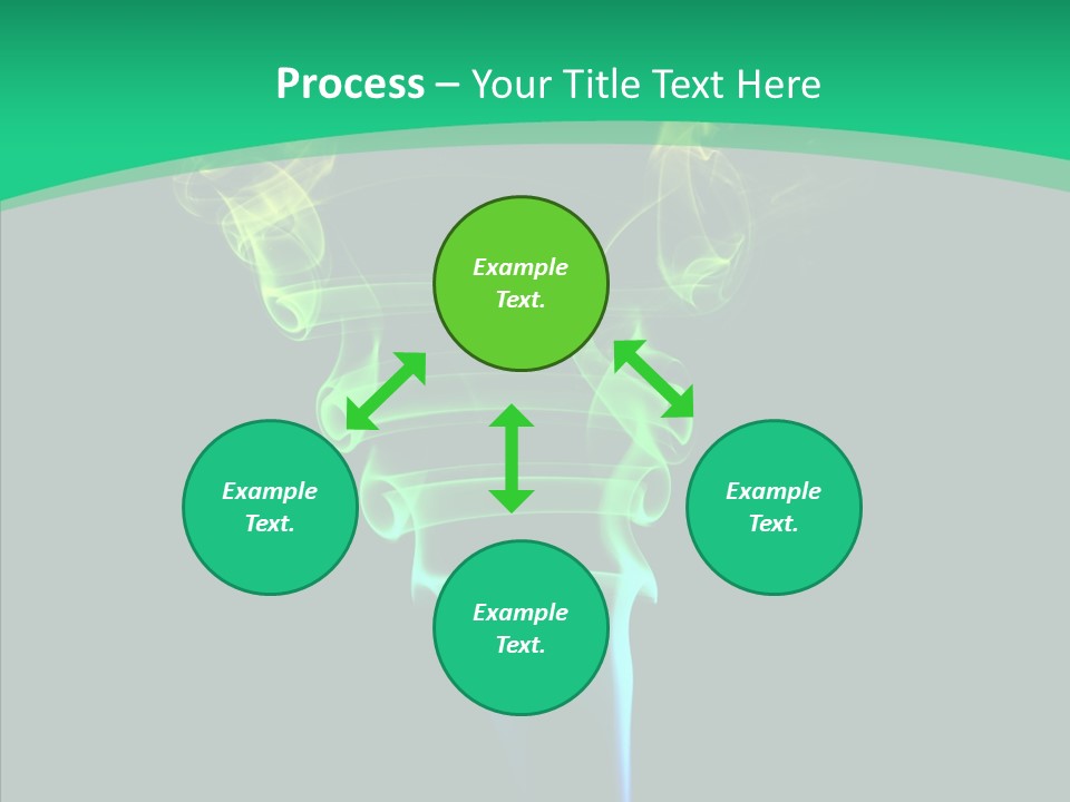 Smoke Shape Flowing PowerPoint Template