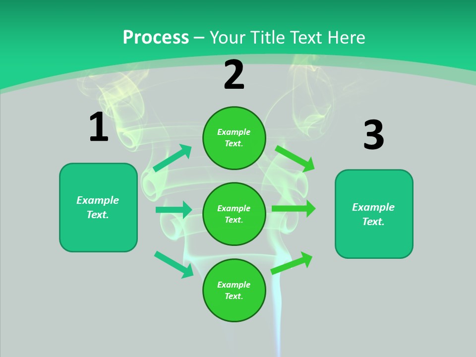 Smoke Shape Flowing PowerPoint Template