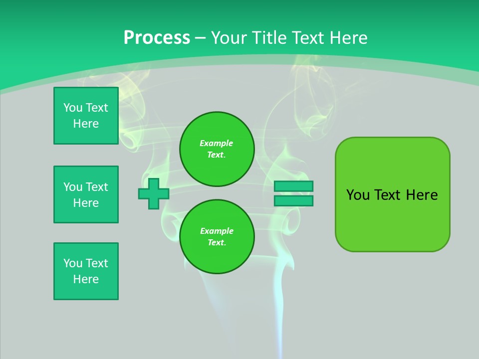 Smoke Shape Flowing PowerPoint Template