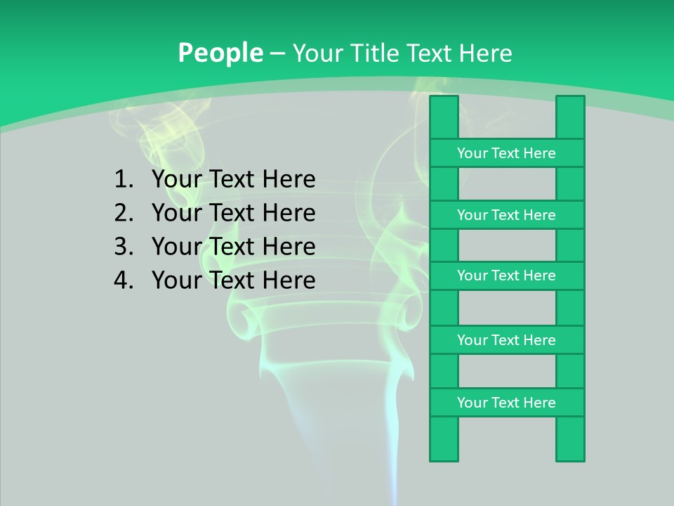 Smoke Shape Flowing PowerPoint Template