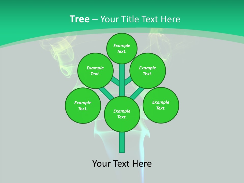 Smoke Shape Flowing PowerPoint Template