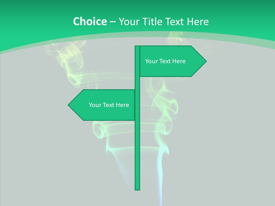 Smoke Shape Flowing PowerPoint Template