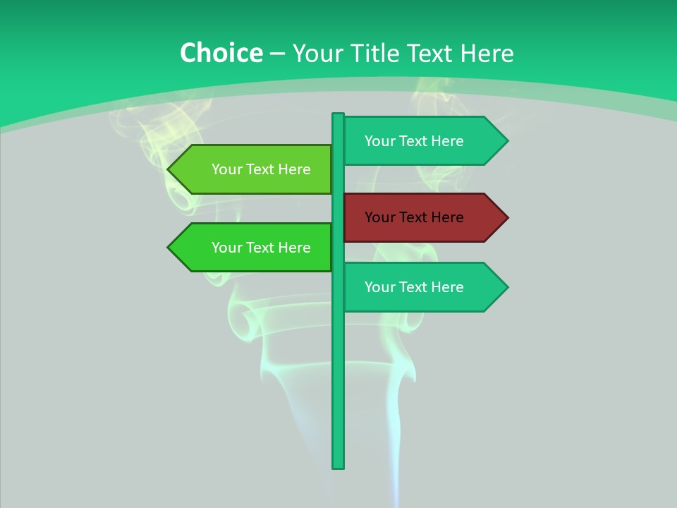 Smoke Shape Flowing PowerPoint Template
