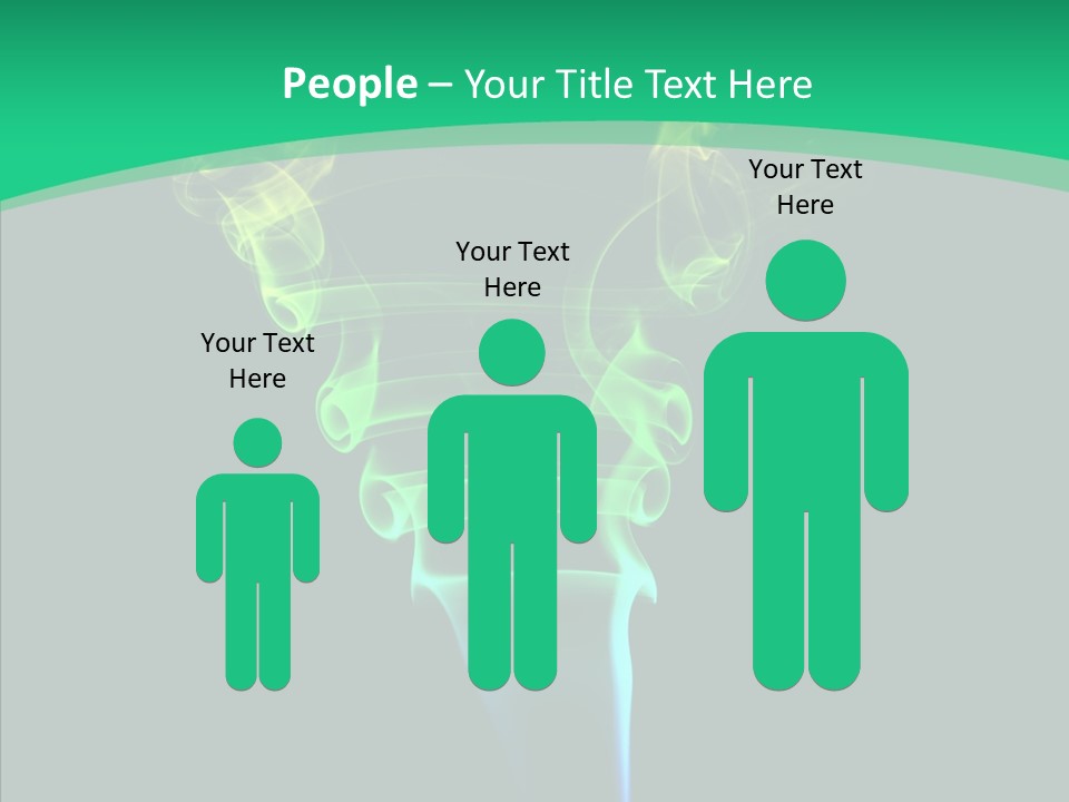 Smoke Shape Flowing PowerPoint Template