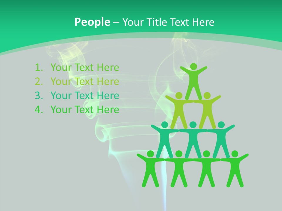 Smoke Shape Flowing PowerPoint Template