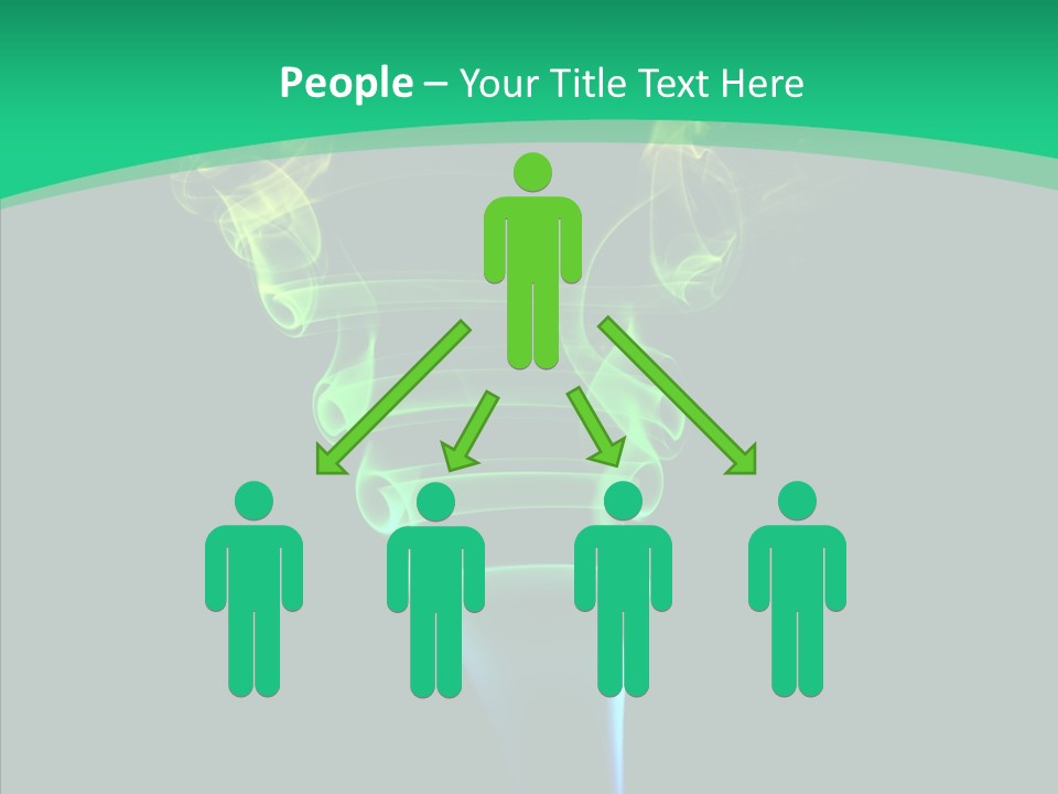 Smoke Shape Flowing PowerPoint Template