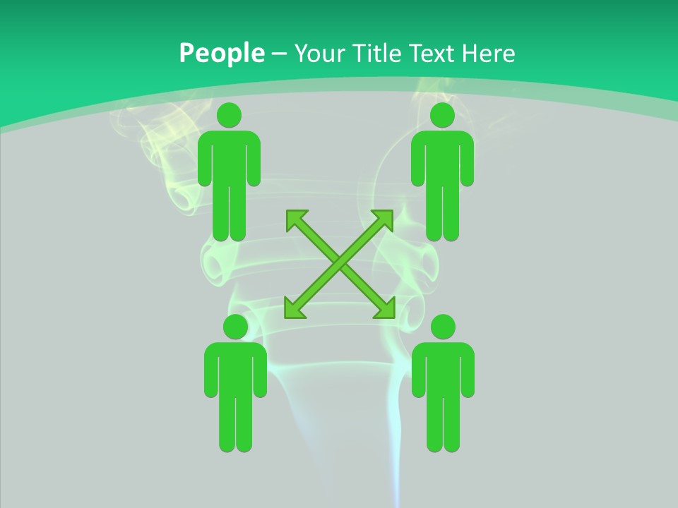 Smoke Shape Flowing PowerPoint Template