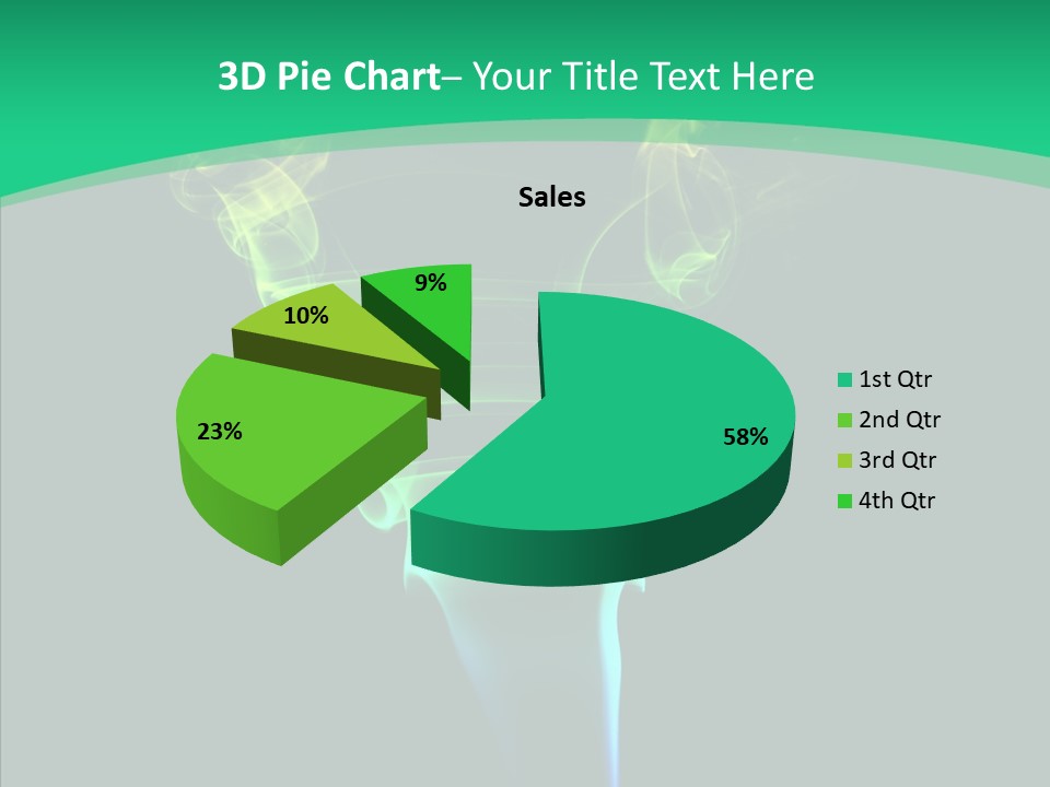 Smoke Shape Flowing PowerPoint Template