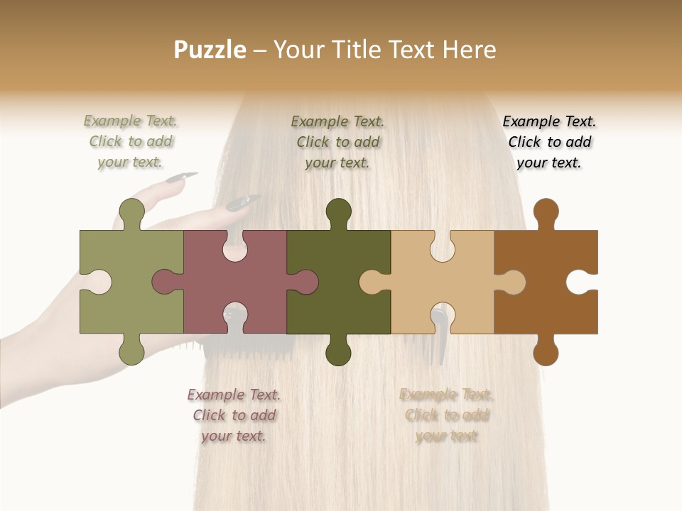 Background Long Hair PowerPoint Template