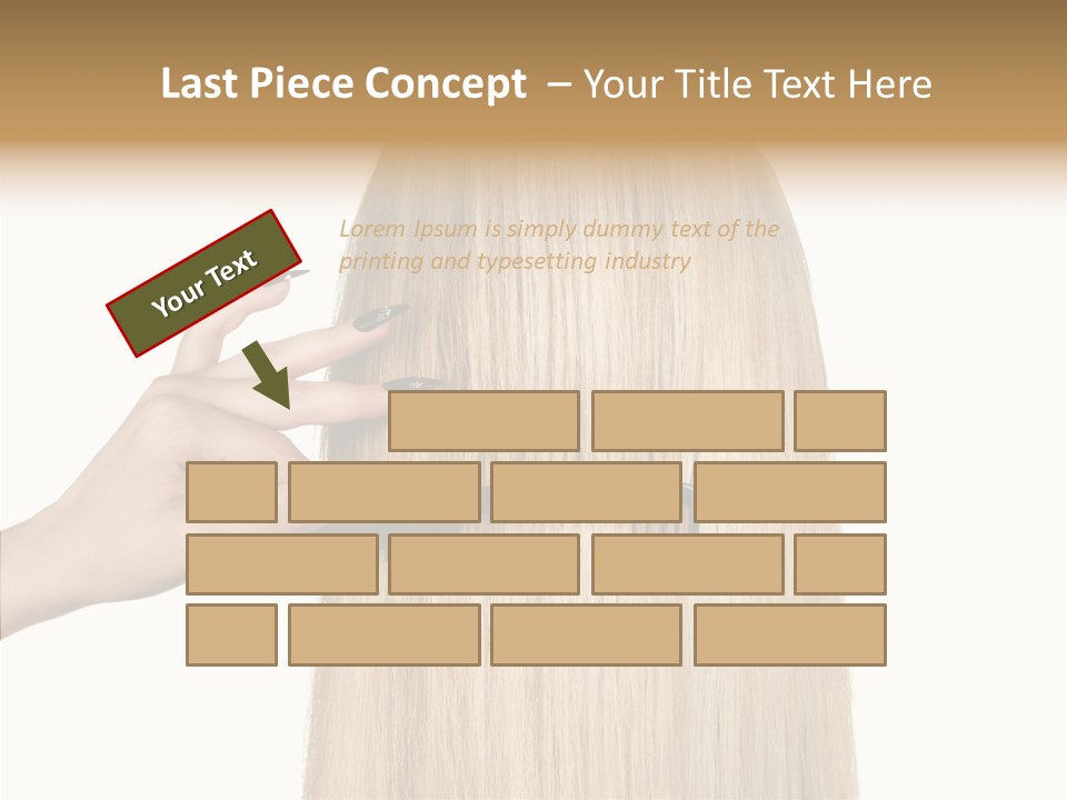 Background Long Hair PowerPoint Template
