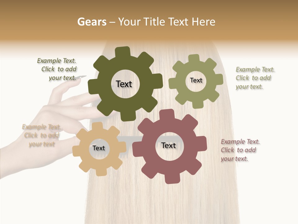 Background Long Hair PowerPoint Template