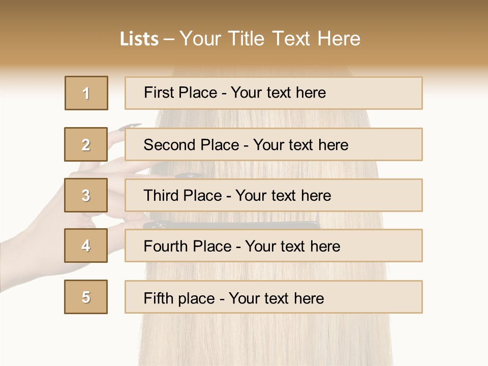 Background Long Hair PowerPoint Template
