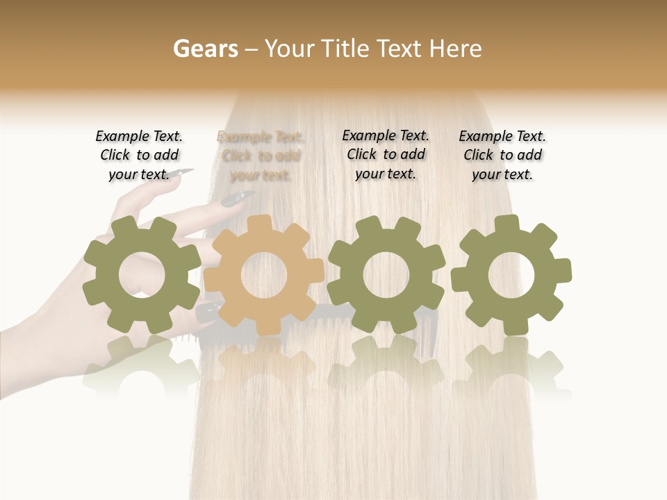 Background Long Hair PowerPoint Template