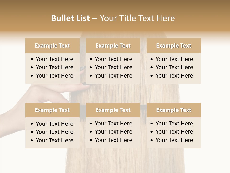 Background Long Hair PowerPoint Template