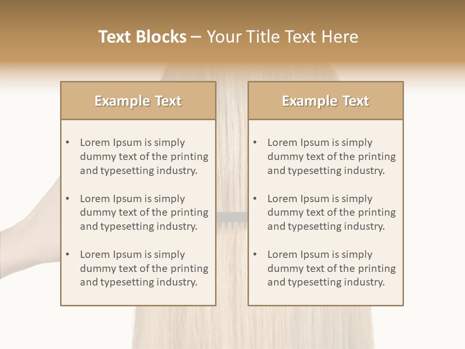 Background Long Hair PowerPoint Template