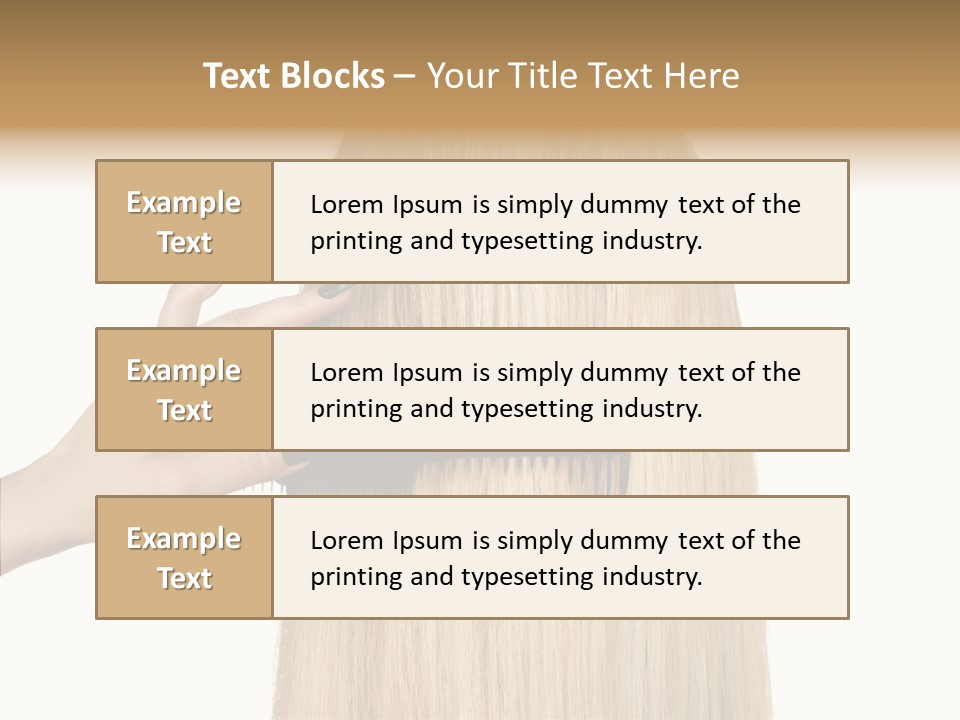 Background Long Hair PowerPoint Template