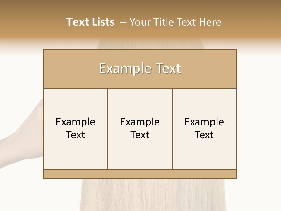 Background Long Hair PowerPoint Template